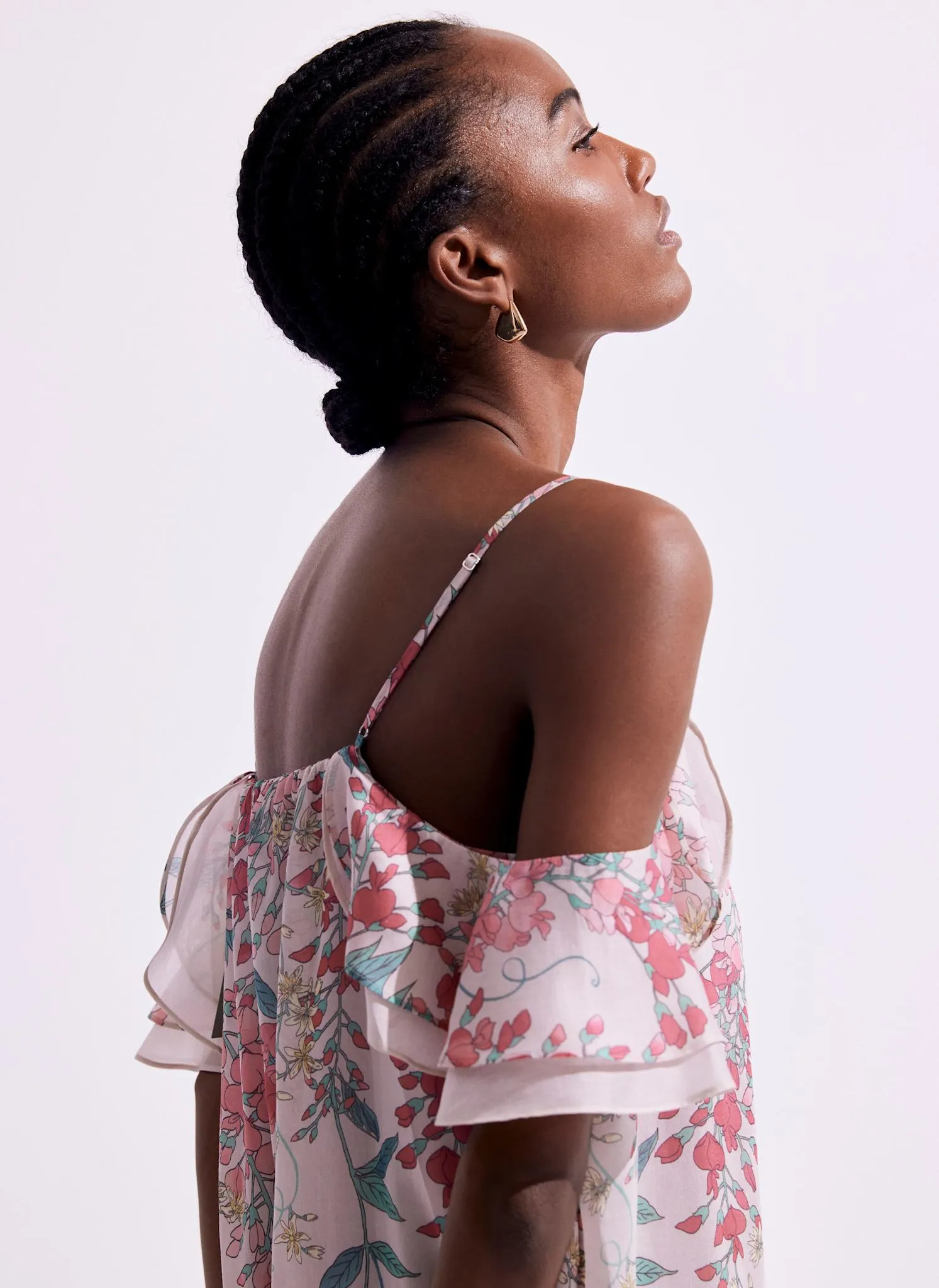 Pink Floral Print Midi Dress sold by Mint Velvet product image thumbnail 4