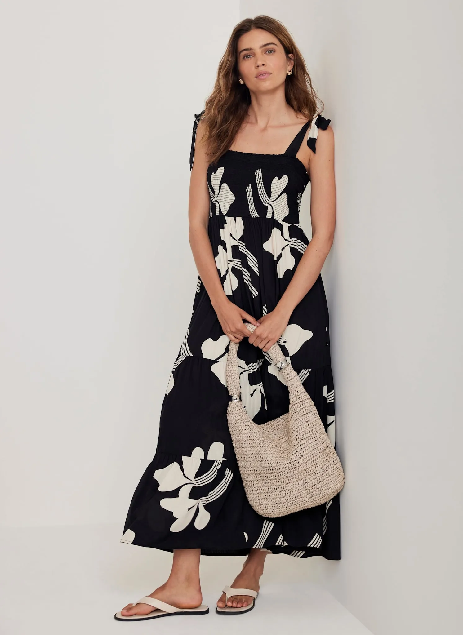 Black Floral Print Maxi Dress sold by Mint Velvet product image thumbnail 2