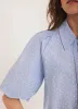 Blue Stripe Polka Heart Puff Sleeve Shirt sold by Mint Velvet