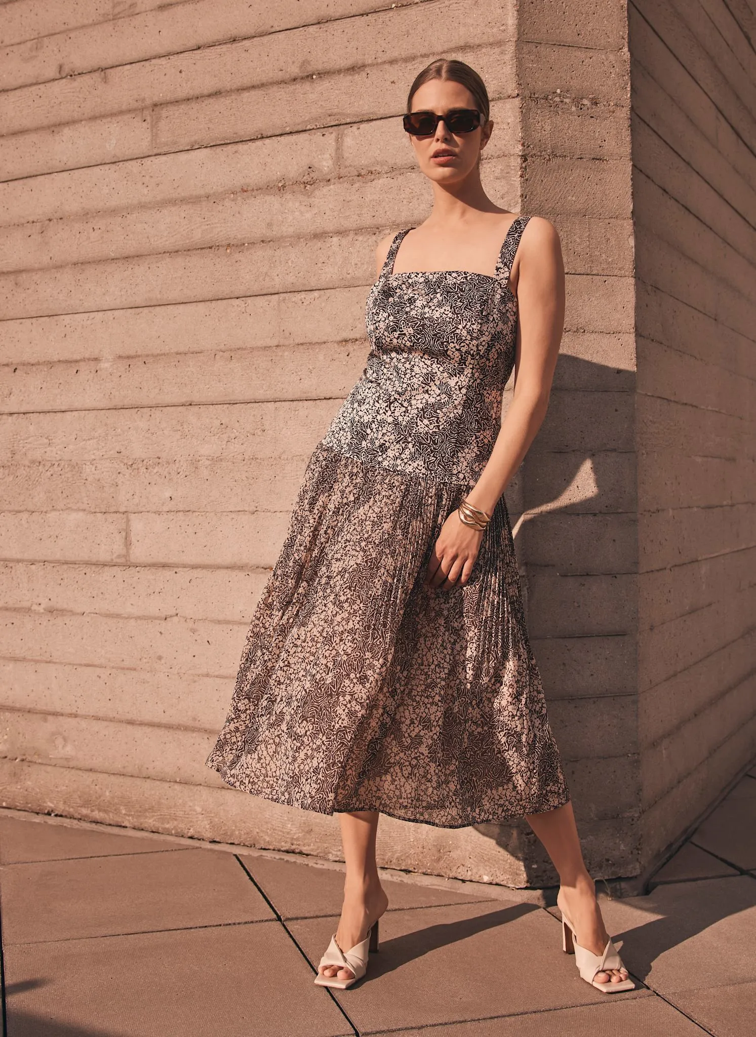 Brown Floral Print Midi Dress sold by Mint Velvet product image thumbnail 2