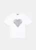 White Lace Heart Graphic T-Shirt sold by Mint Velvet