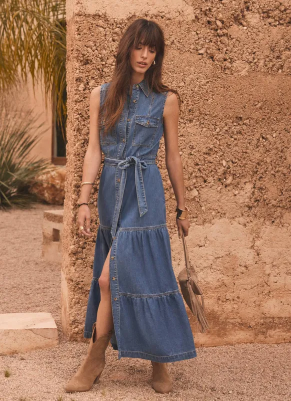 Blue Denim Maxi Shirt Dress sold by Mint Velvet