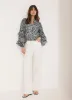 Navy Floral Print Blouse sold by Mint Velvet