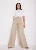 Neutral Diamante Wide Leg Jeans sold by Mint Velvet