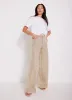 Neutral Diamante Wide Leg Jeans sold by Mint Velvet