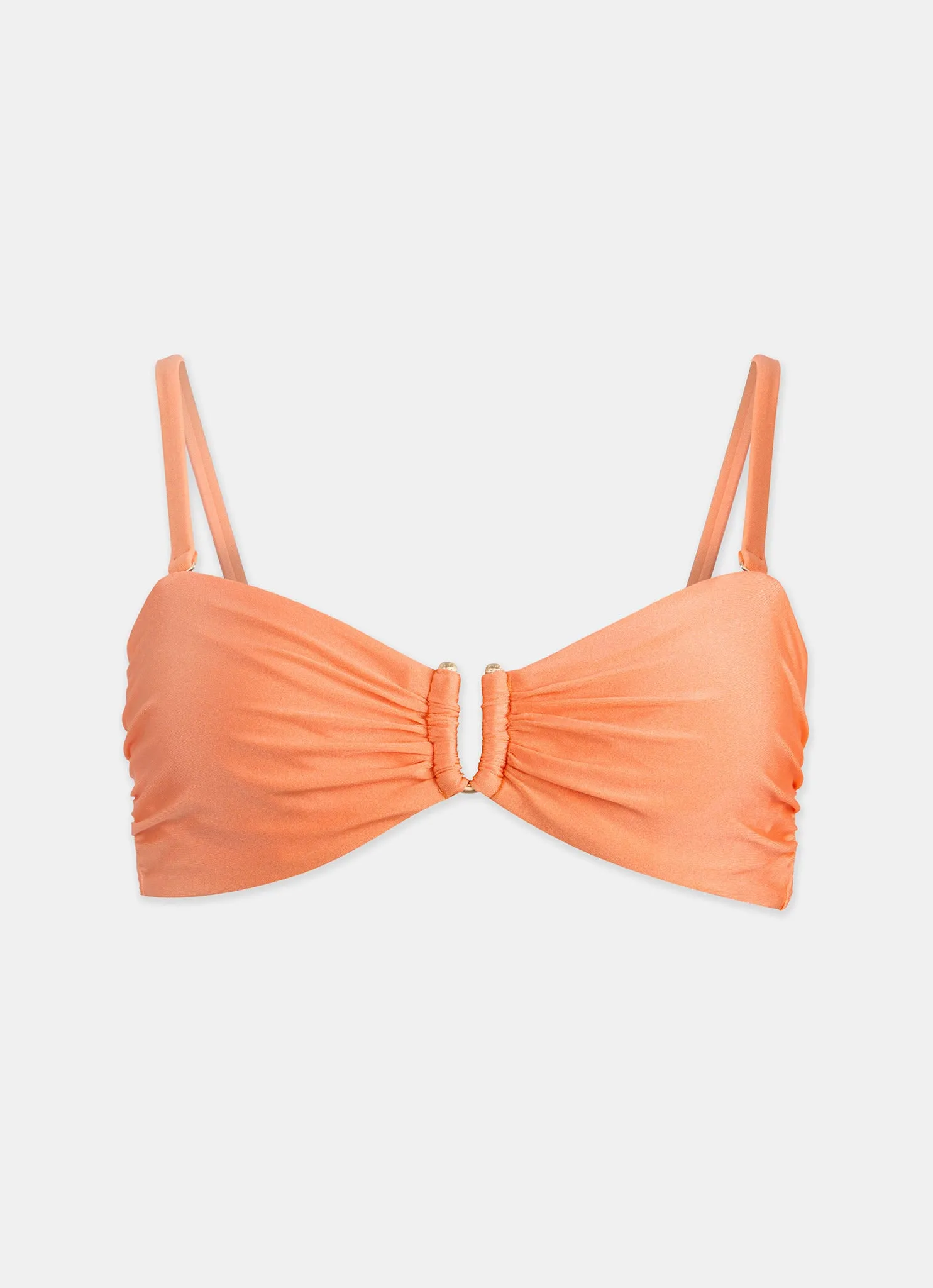 Orange Bandeau Ruched Bikini Top sold by Mint Velvet product image thumbnail 5