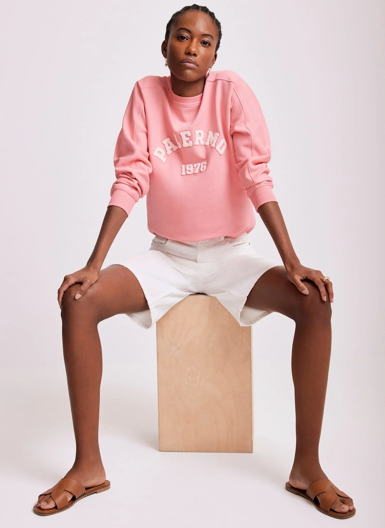 Pink Graphic Motif Sweatshirt sold by Mint Velvet product image thumbnail 2