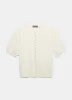 White Cashmere Short Sleeve Cardigan sold by Mint Velvet