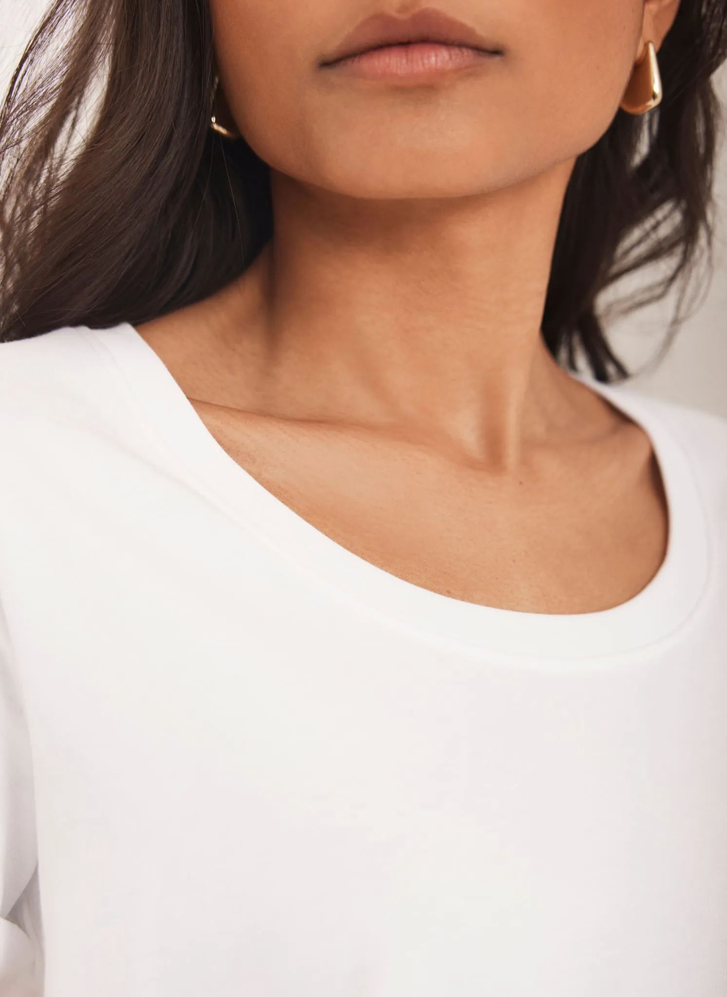 White Scoop Neck T-Shirt sold by Mint Velvet product image thumbnail 4