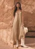 Khaki Embellished Maxi Dress sold by Mint Velvet
