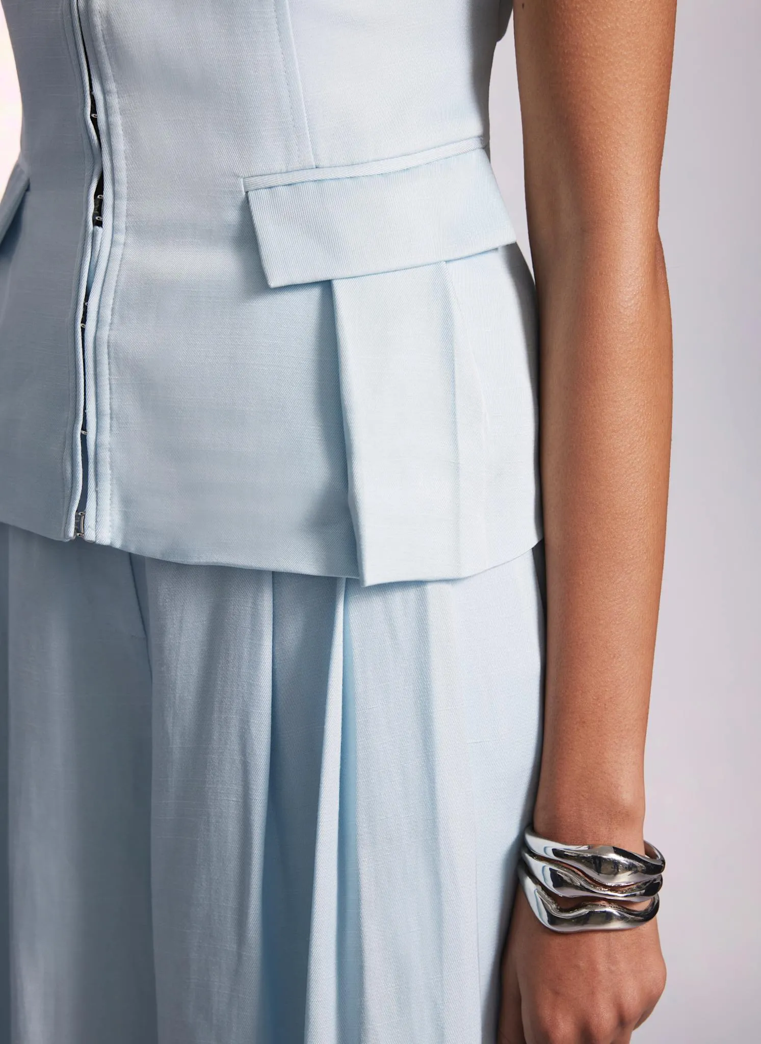 Blue Tie Back Waistcoat sold by Mint Velvet product image thumbnail 5