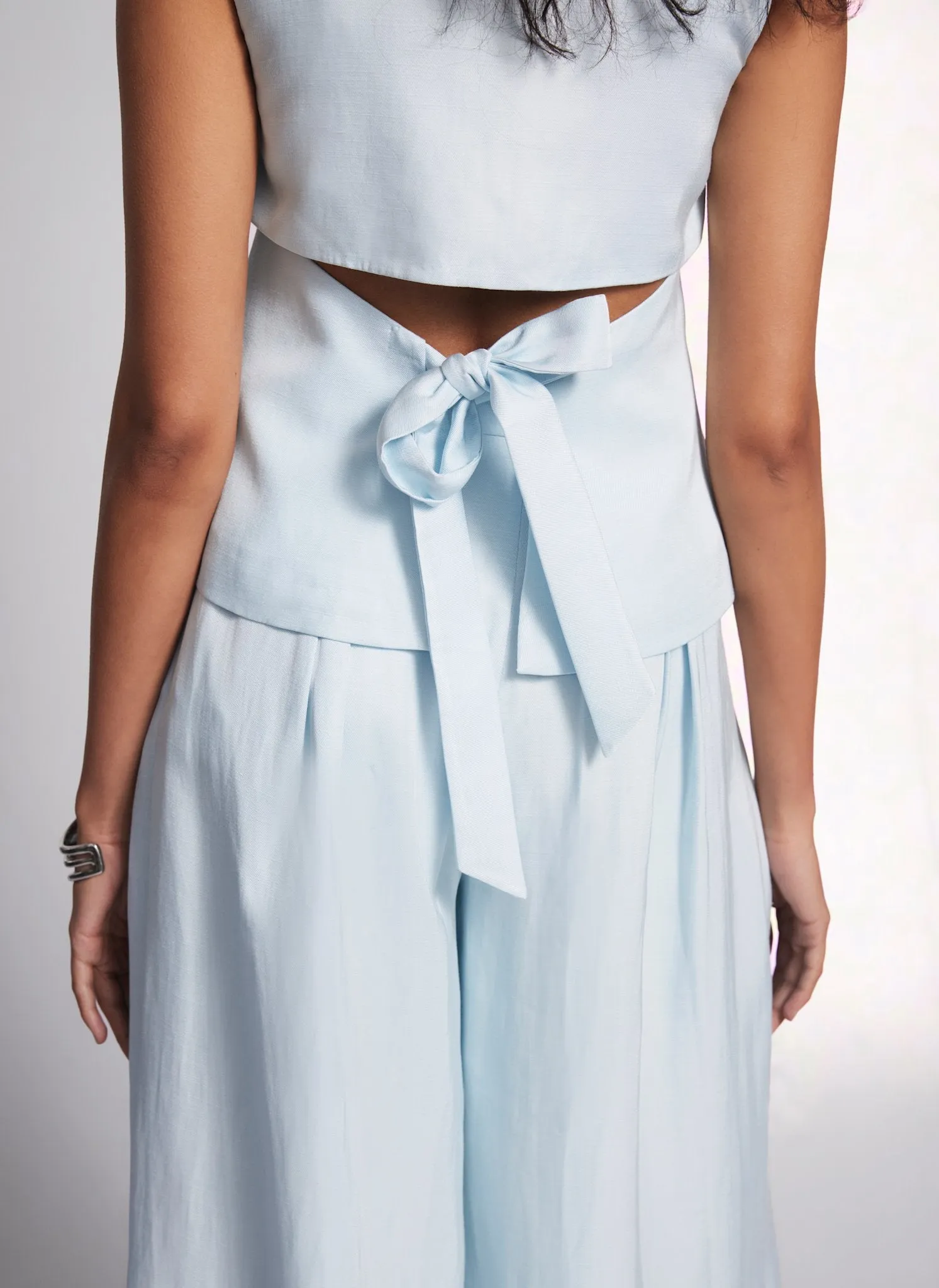 Blue Tie Back Waistcoat sold by Mint Velvet product image thumbnail 3