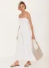 White Bandeau Midi Dress sold by Mint Velvet