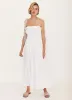 White Bandeau Midi Dress sold by Mint Velvet