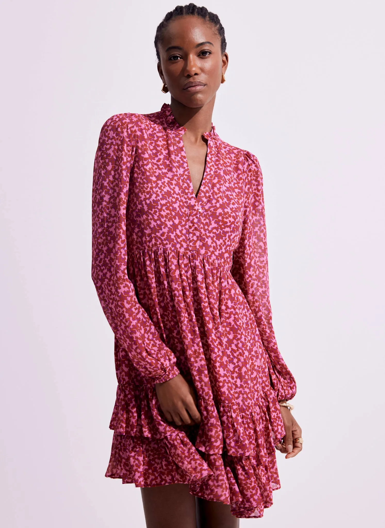 Pink Floral Print Mini Dress sold by Mint Velvet