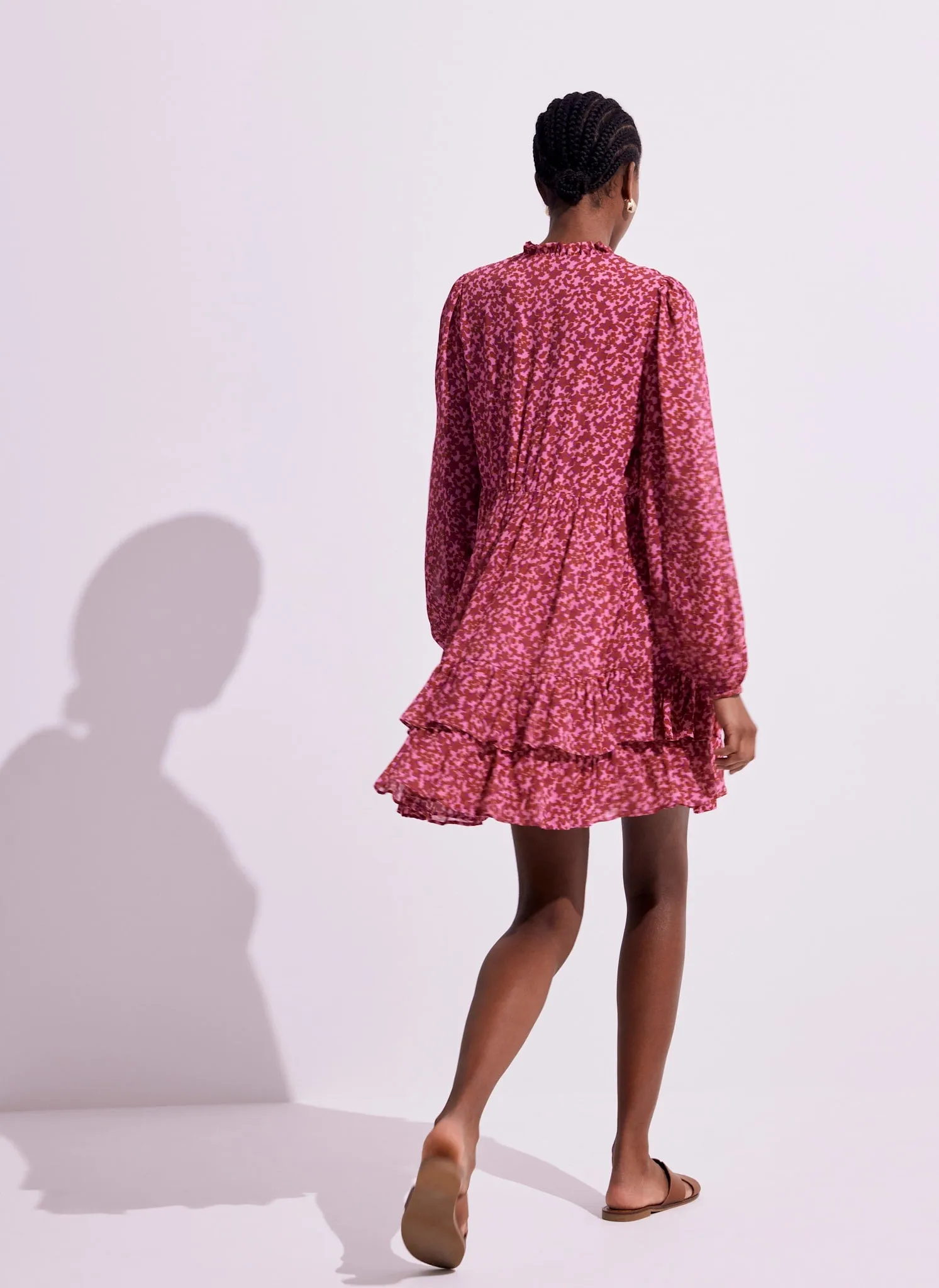 Pink Floral Print Mini Dress sold by Mint Velvet product image thumbnail 5