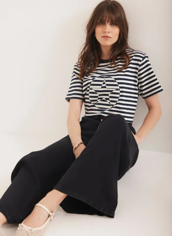 Navy Striped Star T-Shirt sold by Mint Velvet