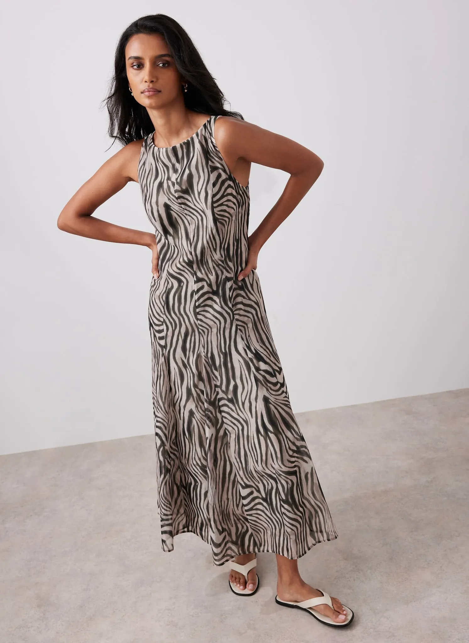 Black Zebra Print Maxi Dress sold by Mint Velvet product image thumbnail 5