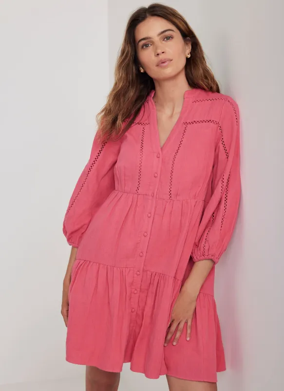 Pink Cotton Mini Dress sold by Mint Velvet