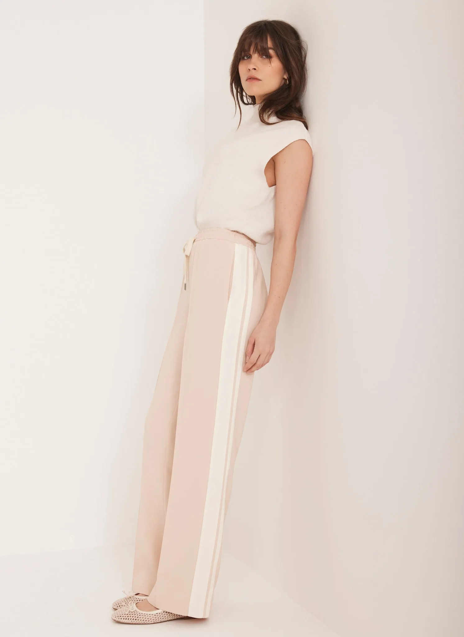 Pink Side Stripe Trousers sold by Mint Velvet