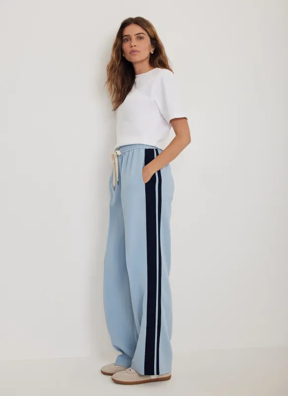 Blue Side Stripe Trousers sold by Mint Velvet