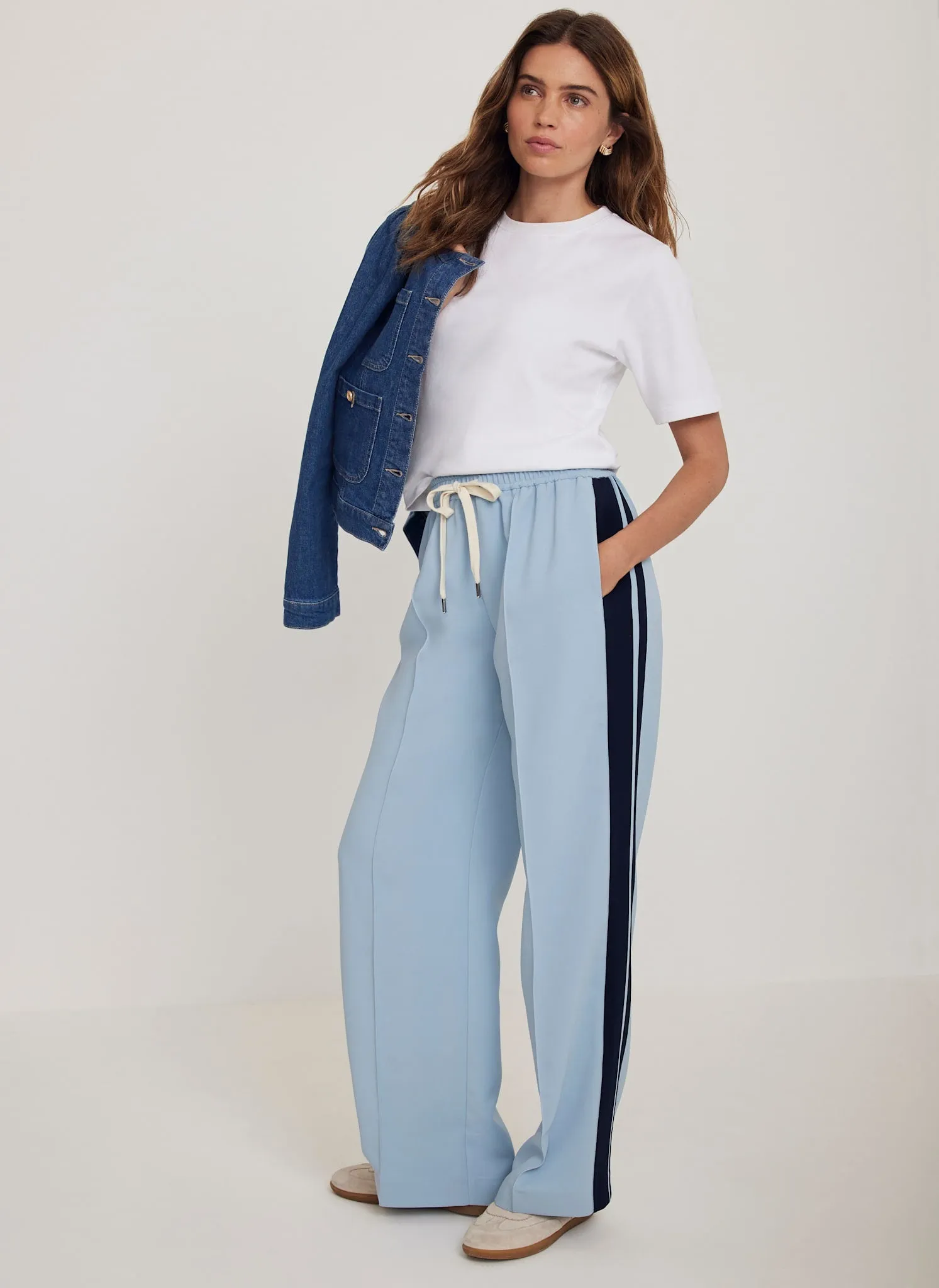 Blue Side Stripe Trousers sold by Mint Velvet product image thumbnail 2