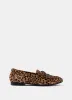 Gaia Leopard Print Textured Loafers sold by Mint Velvet