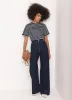 Navy Stripe Scallop Trim T-Shirt sold by Mint Velvet