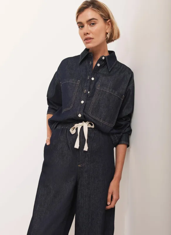Dark Indigo Denim Shirt sold by Mint Velvet