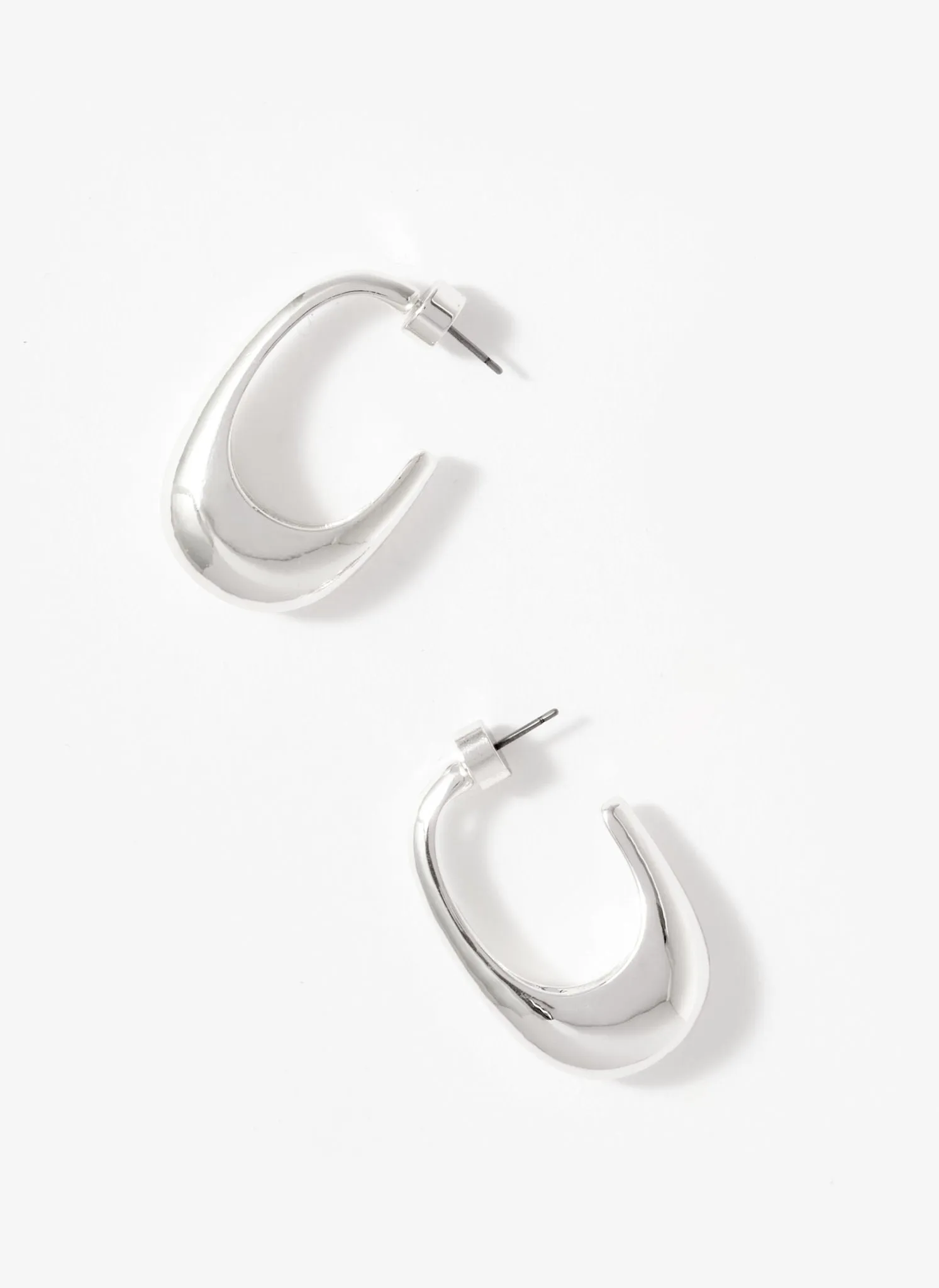 Silver Tone Hoop Earrings sold by Mint Velvet product image thumbnail 3