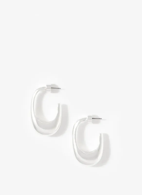 Silver Tone Hoop Earrings sold by Mint Velvet