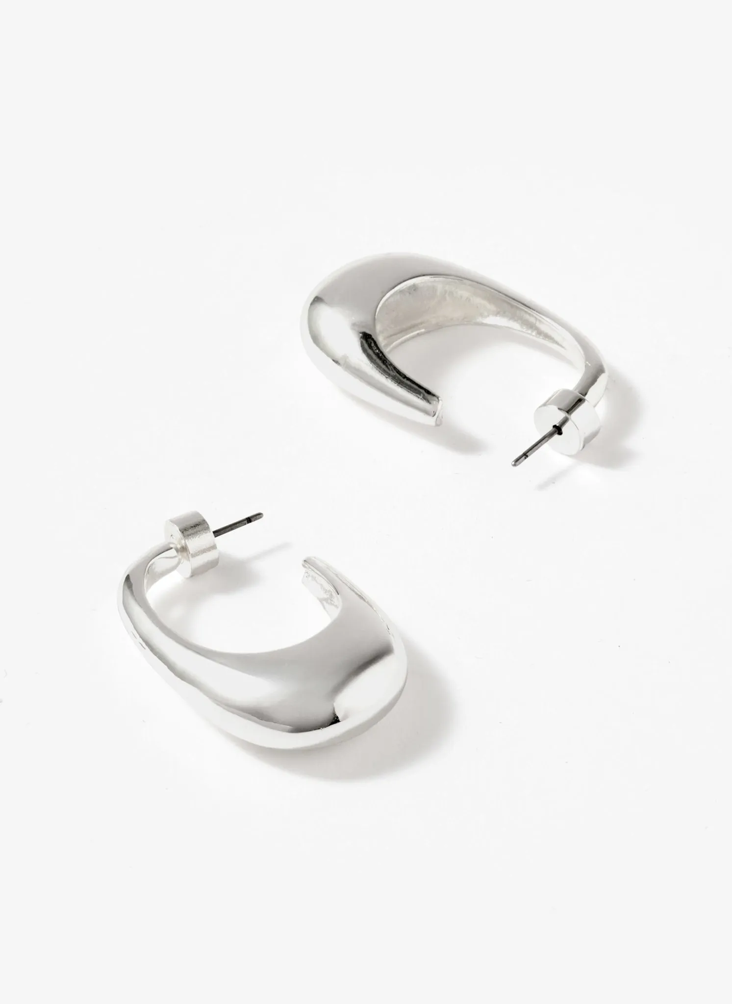 Silver Tone Hoop Earrings sold by Mint Velvet product image thumbnail 4