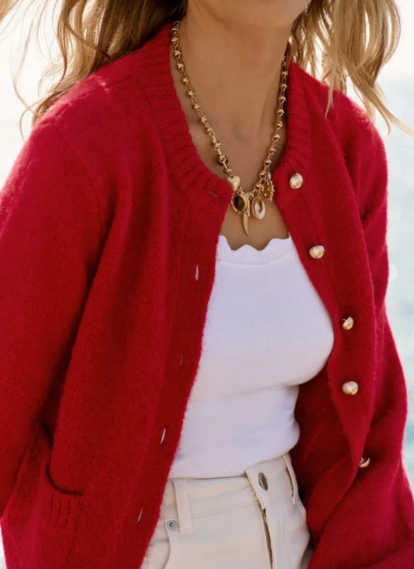 Gold Tone Statement Charm Necklace sold by Mint Velvet