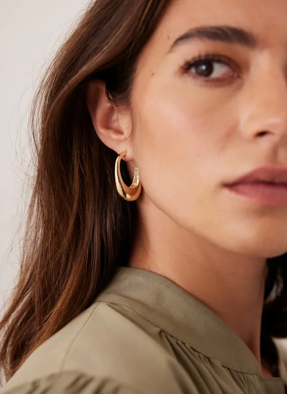 Gold Tone Hoop Earrings sold by Mint Velvet