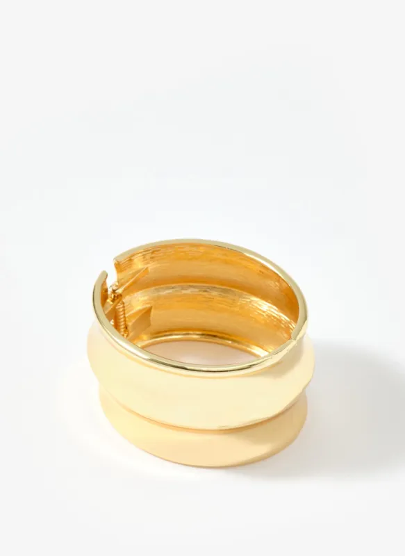 Gold Tone Statement Cuff Bracelet sold by Mint Velvet