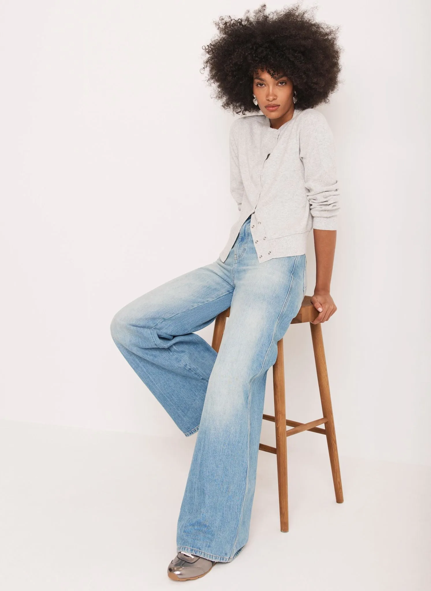 Grey Lightweight Cotton Blend Cardigan sold by Mint Velvet product image thumbnail 3