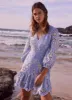 Blue Broderie Anglaise Mini Dress sold by Mint Velvet