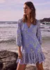 Blue Broderie Anglaise Mini Dress sold by Mint Velvet