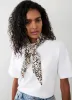 Leopard Print Triangle Neck Scarf sold by Mint Velvet