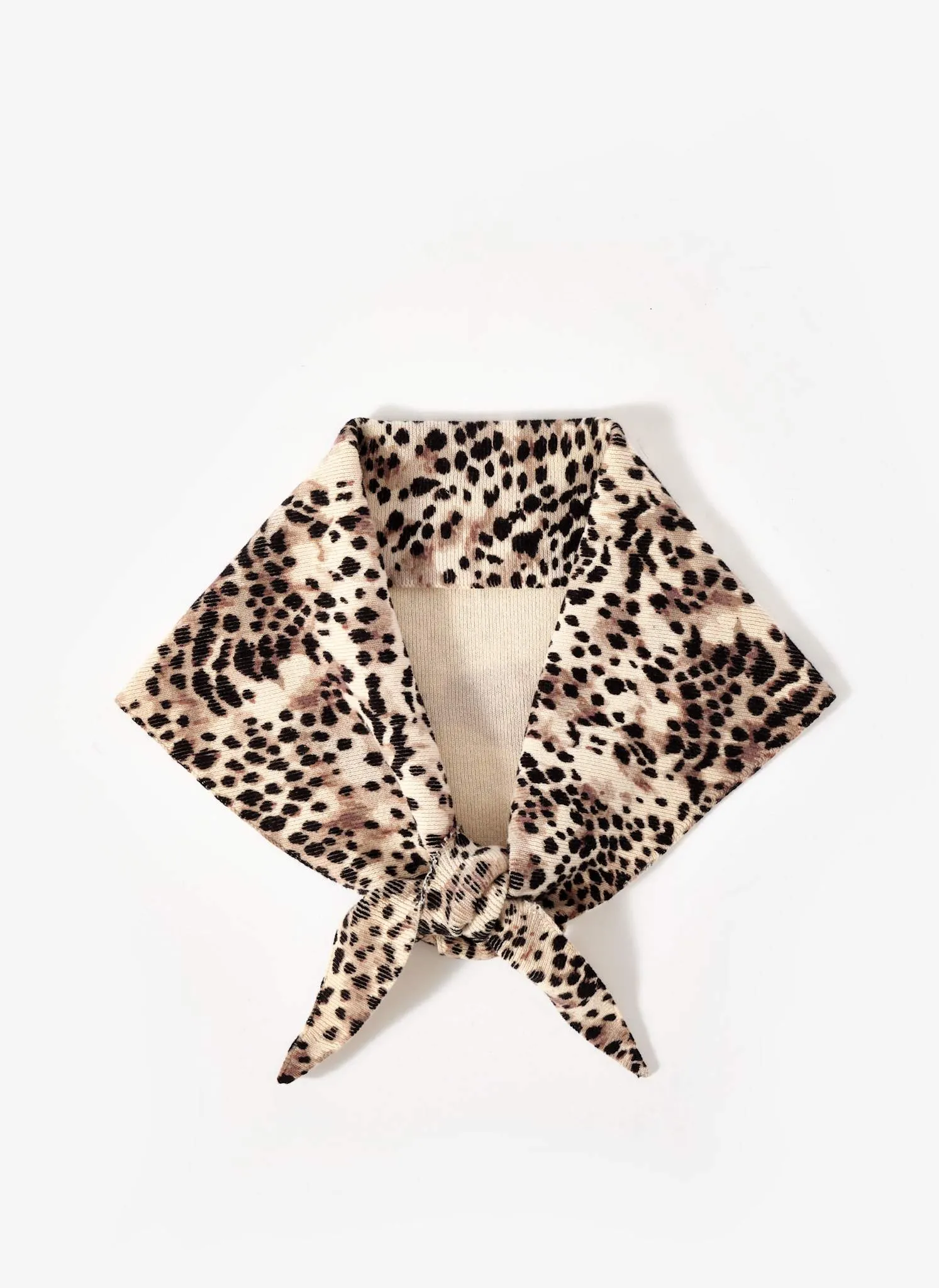 Leopard Print Triangle Neck Scarf sold by Mint Velvet product image thumbnail 2