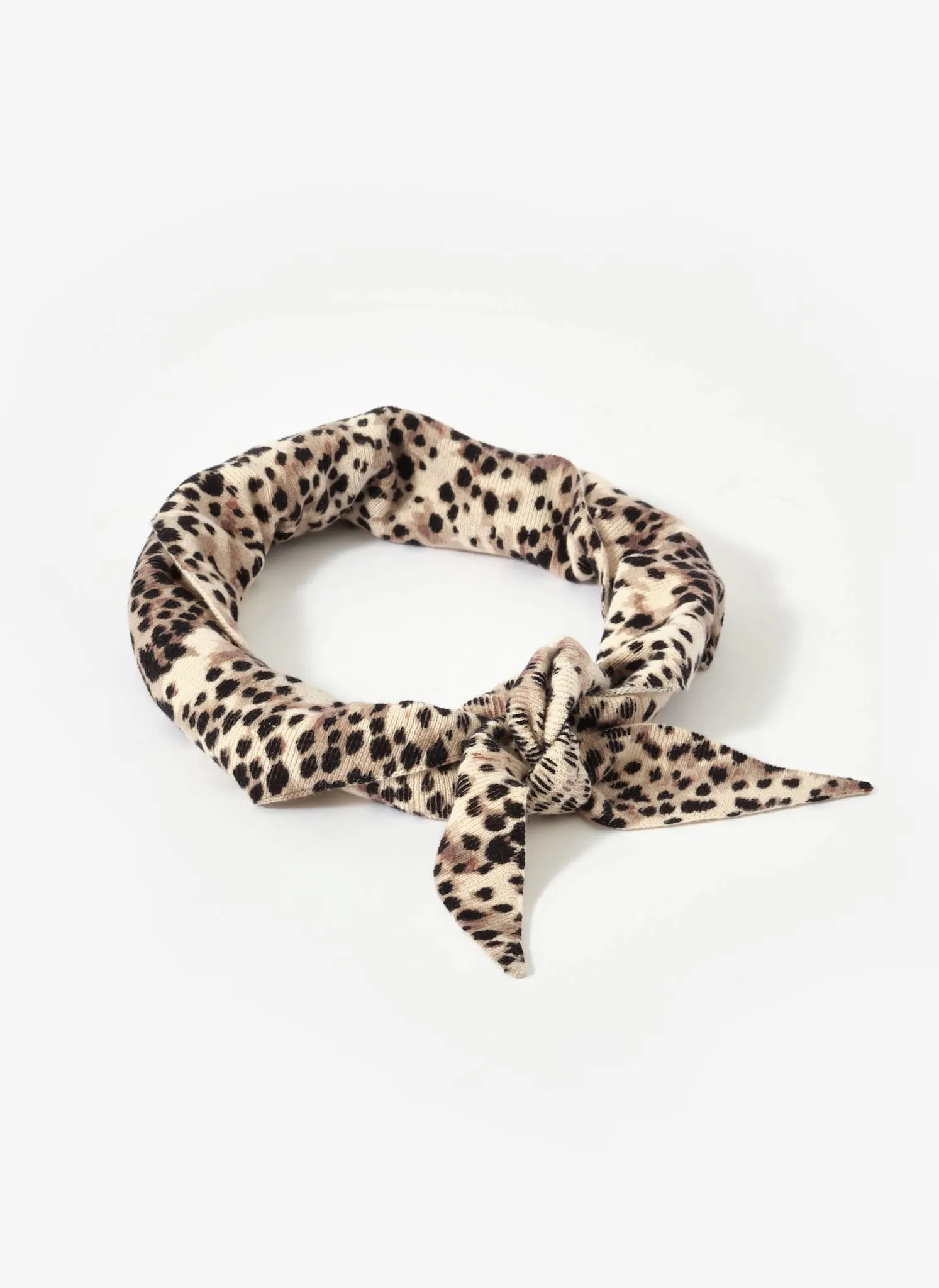 Leopard Print Triangle Neck Scarf sold by Mint Velvet product image thumbnail 4