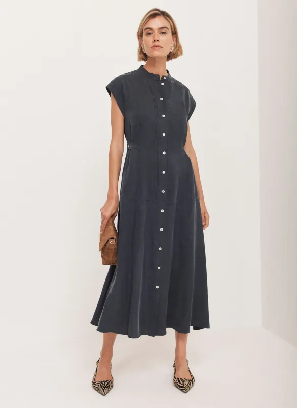 Navy Utility Midi Dress sold by Mint Velvet