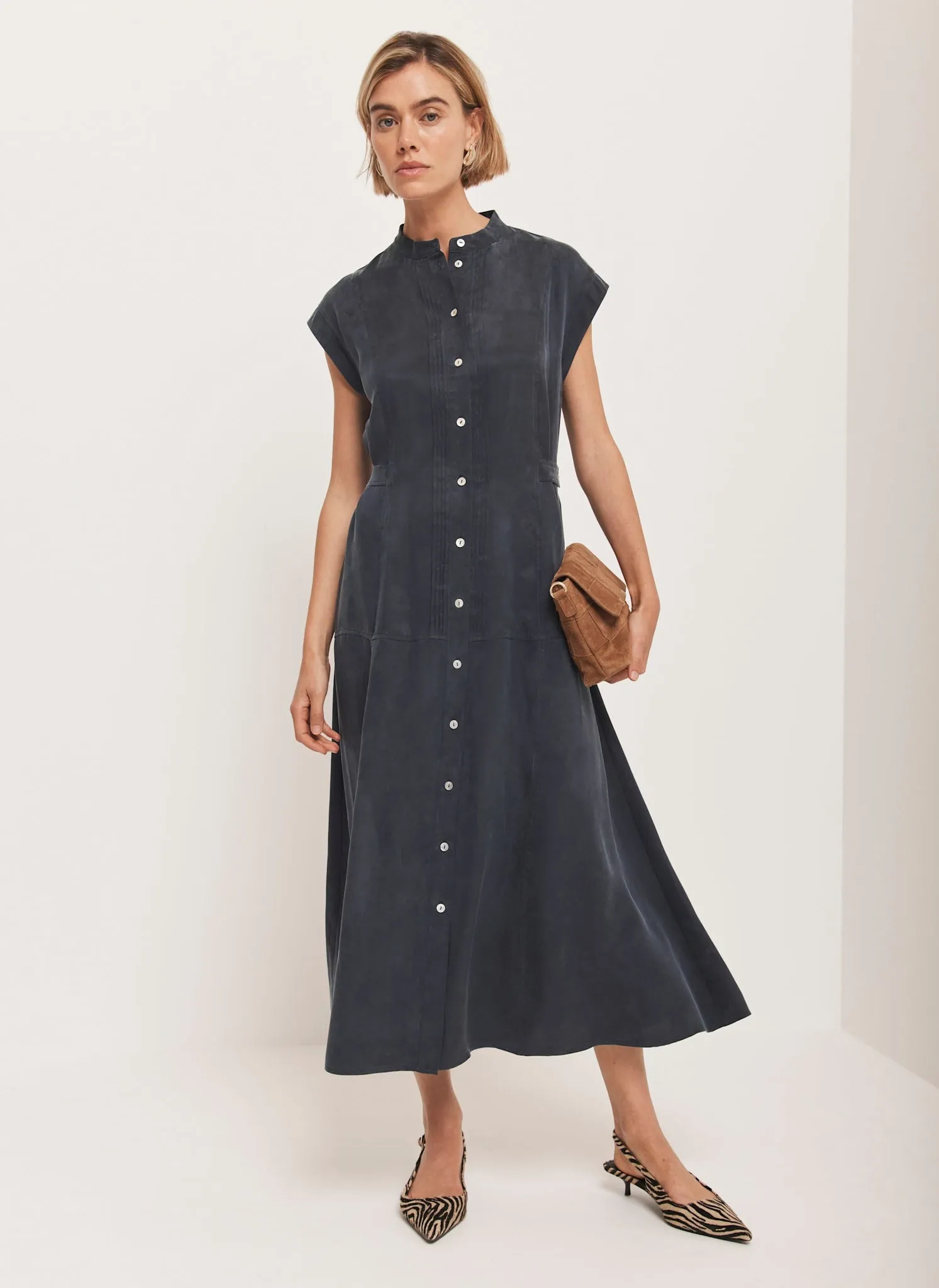 Navy Utility Midi Dress sold by Mint Velvet product image thumbnail 2