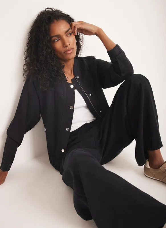 Navy Washed Bomber Jacket sold by Mint Velvet