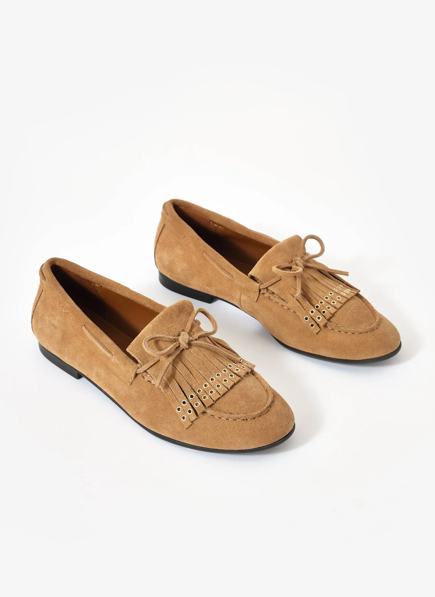 Melba Neutral Suede Loafers sold by Mint Velvet product image thumbnail 4