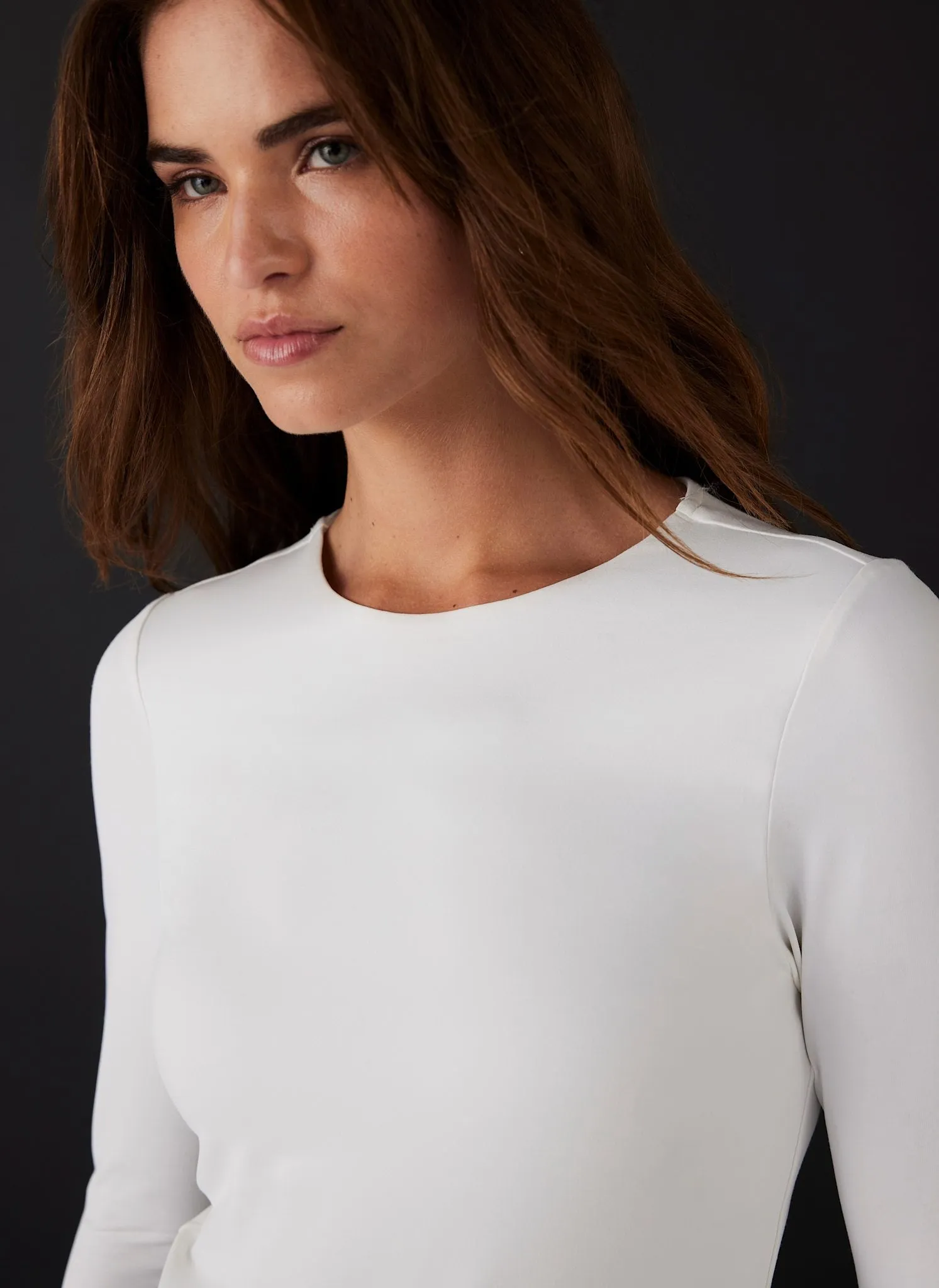 White Long Sleeve Layering Top sold by Mint Velvet product image thumbnail 4