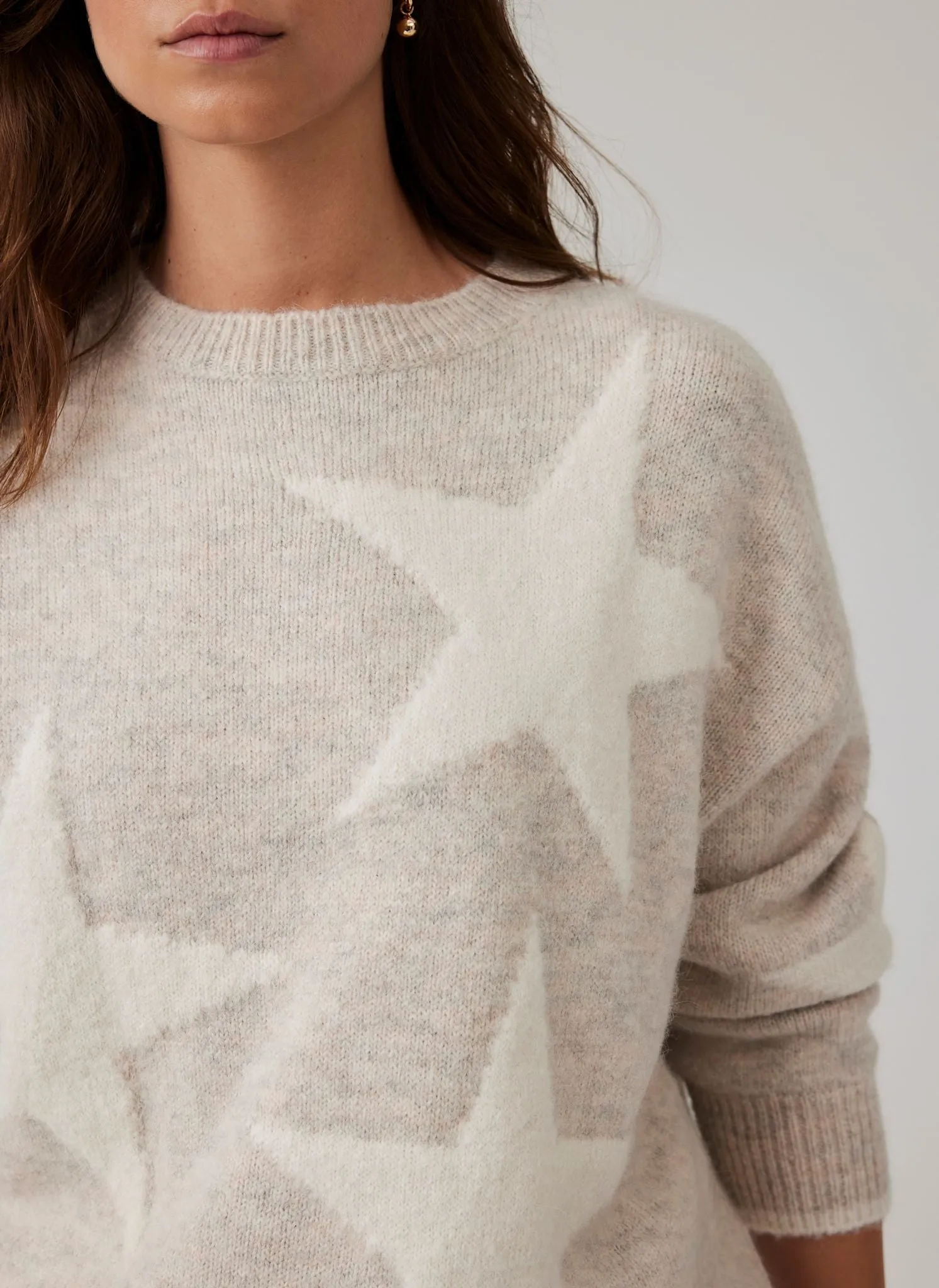 Neutral Star Knit Jumper sold by Mint Velvet product image thumbnail 4