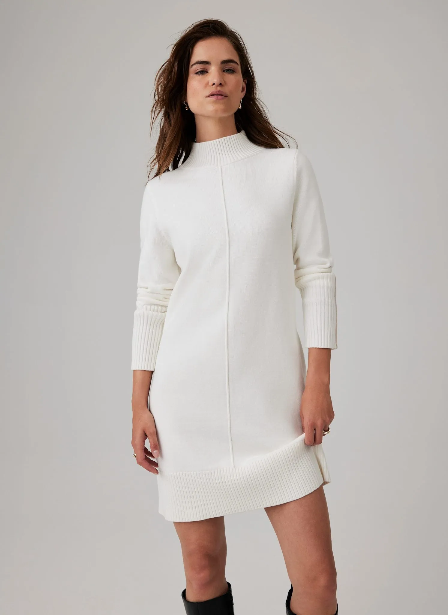 White Knit Mini Dress sold by Mint Velvet product image thumbnail 3