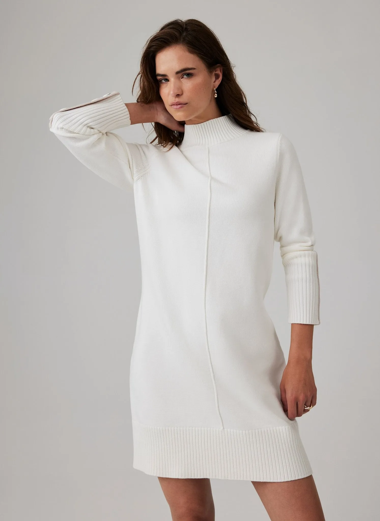 White Knit Mini Dress sold by Mint Velvet