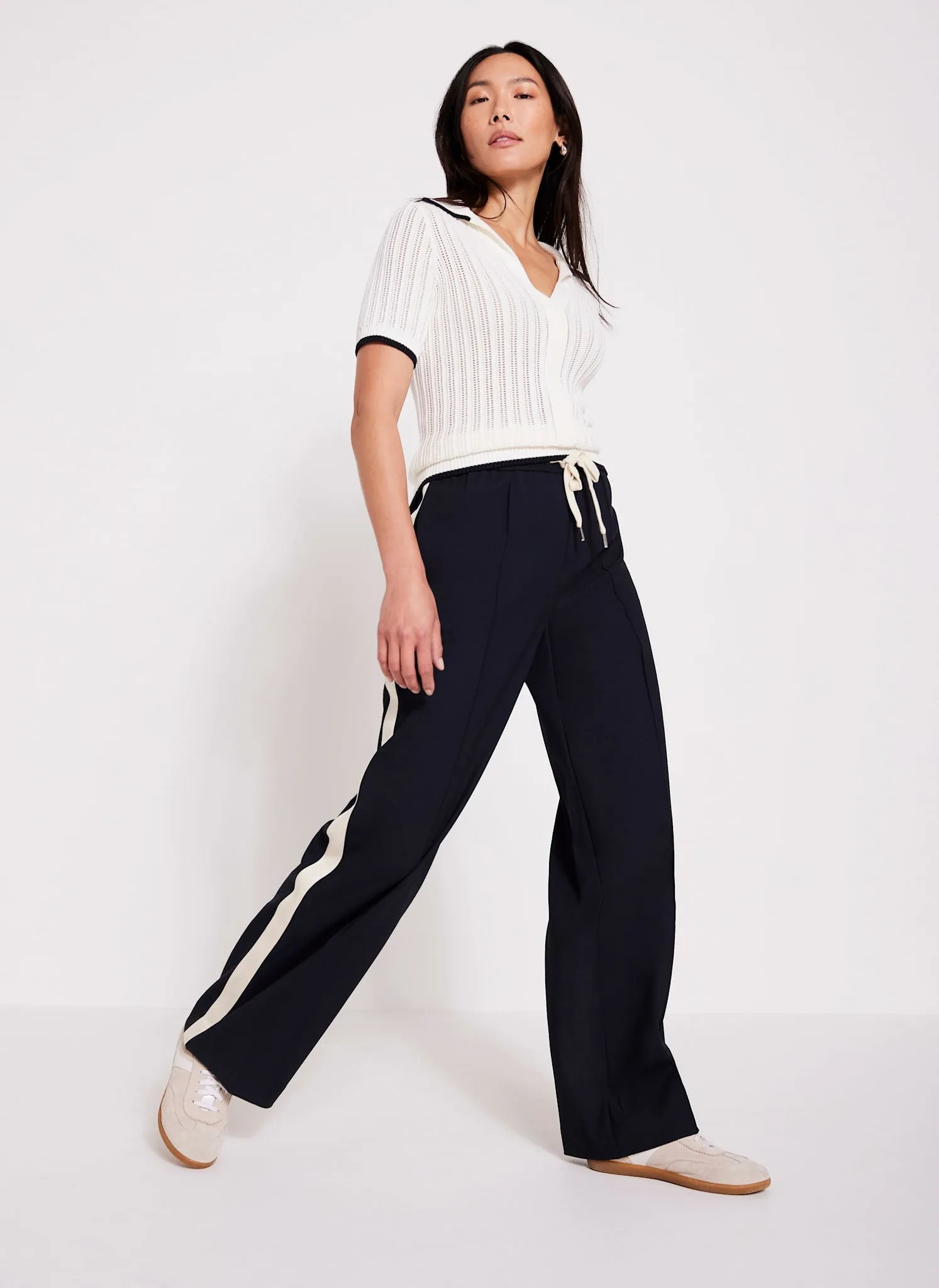 White Cotton Mix Polo Top sold by Mint Velvet product image thumbnail 2